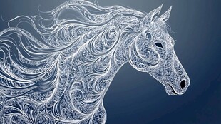 冰雪奇缘中的神秘马匹