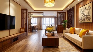现代中式风格客厅设计