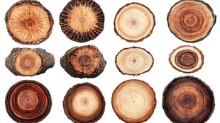 木材横截面展示