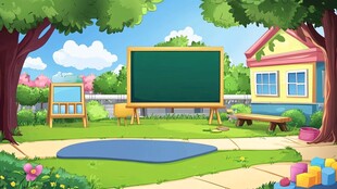 幼儿园户外活动区