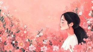 花海中的宁静