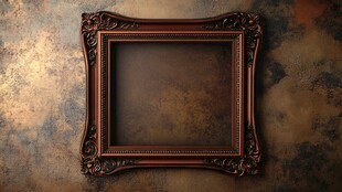 古董画框与古老墙面