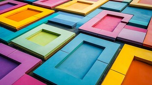 五彩斑斓的几何图案