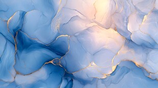 蓝色大理石纹理背景