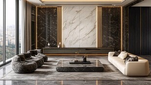 现代奢华客厅设计