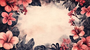 热带花卉框架设计