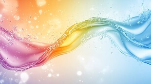 绚丽多彩液体波浪动感画面