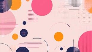 几何圆形抽象背景图案