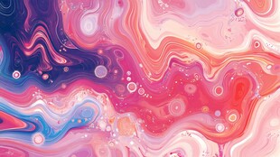 梦幻流体色彩艺术纹理图