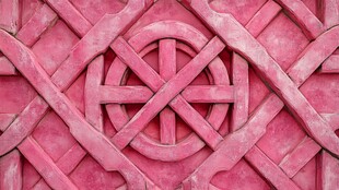 粉红色几何图案编织纹理