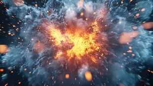 爆炸特效 绚丽能量冲击