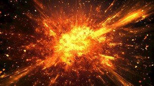 炽热能量爆炸特效画面