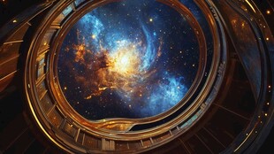 梦幻星际穹顶下的宇宙奇观