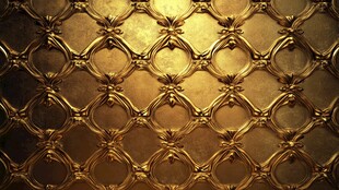 奢华金色花纹金属质感背景