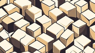 立体方块图案背景