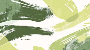 绿色笔触抽象艺术背景