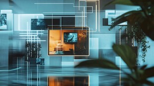 科技感虚拟家居场景画面