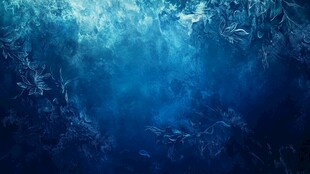 深海梦幻蓝调海底世界