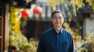 古巷中的儒雅长者