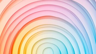 彩色渐变环形立体背景图