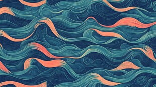海洋波纹抽象图案背景