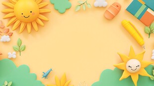 阳光童趣背景图