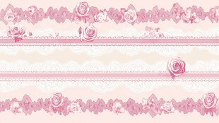 粉色玫瑰蕾丝花边图案