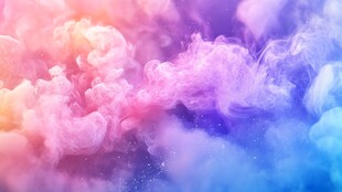 梦幻绚丽彩色烟雾背景图