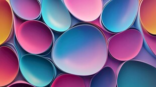 多彩流体几何图案背景