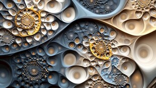 梦幻分形艺术纹理图案