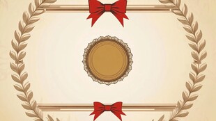复古风格荣誉边框装饰图