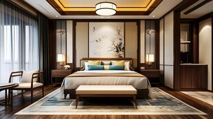 中式典雅卧室室内设计图