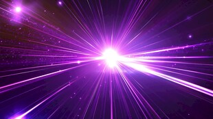 梦幻紫色光线放射背景图