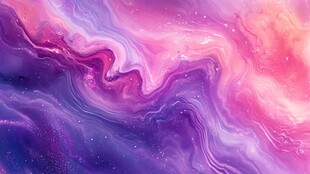梦幻绚丽的流体色彩艺术
