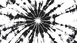 黑白放射状抽象纹理图案