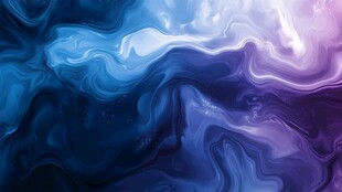 梦幻蓝紫流体艺术背景图