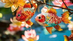 灵动金鱼挂饰 点亮美好氛围