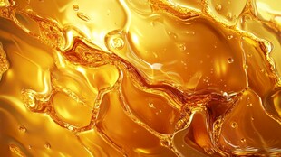 流动的金色液体纹理