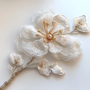 精致丝线花朵手工饰品