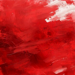 红色抽象笔触艺术背景图