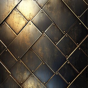 金属拼接复古质感纹理背景