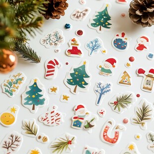 圣诞主题可爱装饰贴纸