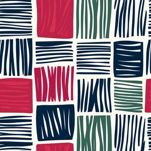 多彩条纹几何图案背景图