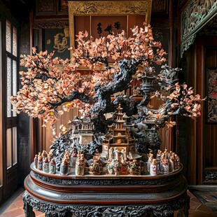 中式古典盆景 古韵雅致摆件