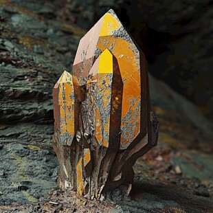 奇异几何造型水晶矿石