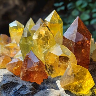 多彩水晶簇 自然之瑰丽