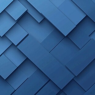 蓝色几何拼接立体背景图