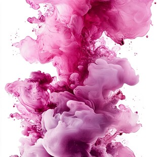 梦幻粉墨在水中绽放