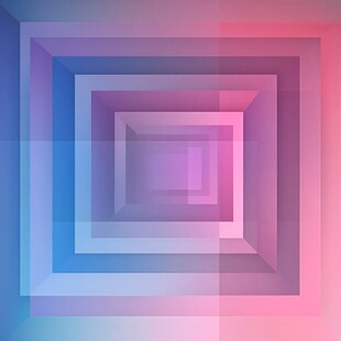 渐变色彩方形重叠背景图