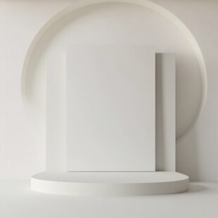 简约白色立体展示空间